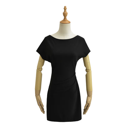 Irregular Off-Shoulder Mini Dress One-Shoulder Dress